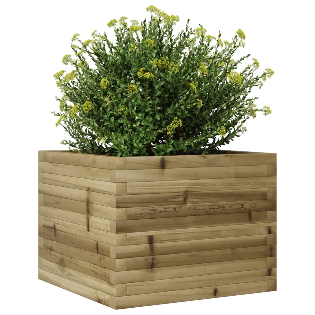 vidaXL Jardinieră de grădină, 60x60x45,5 cm, lemn de pin impregnat vidaXL Jardinieră de grădină, 60x60x45,5 cm, lemn de pin impregnat