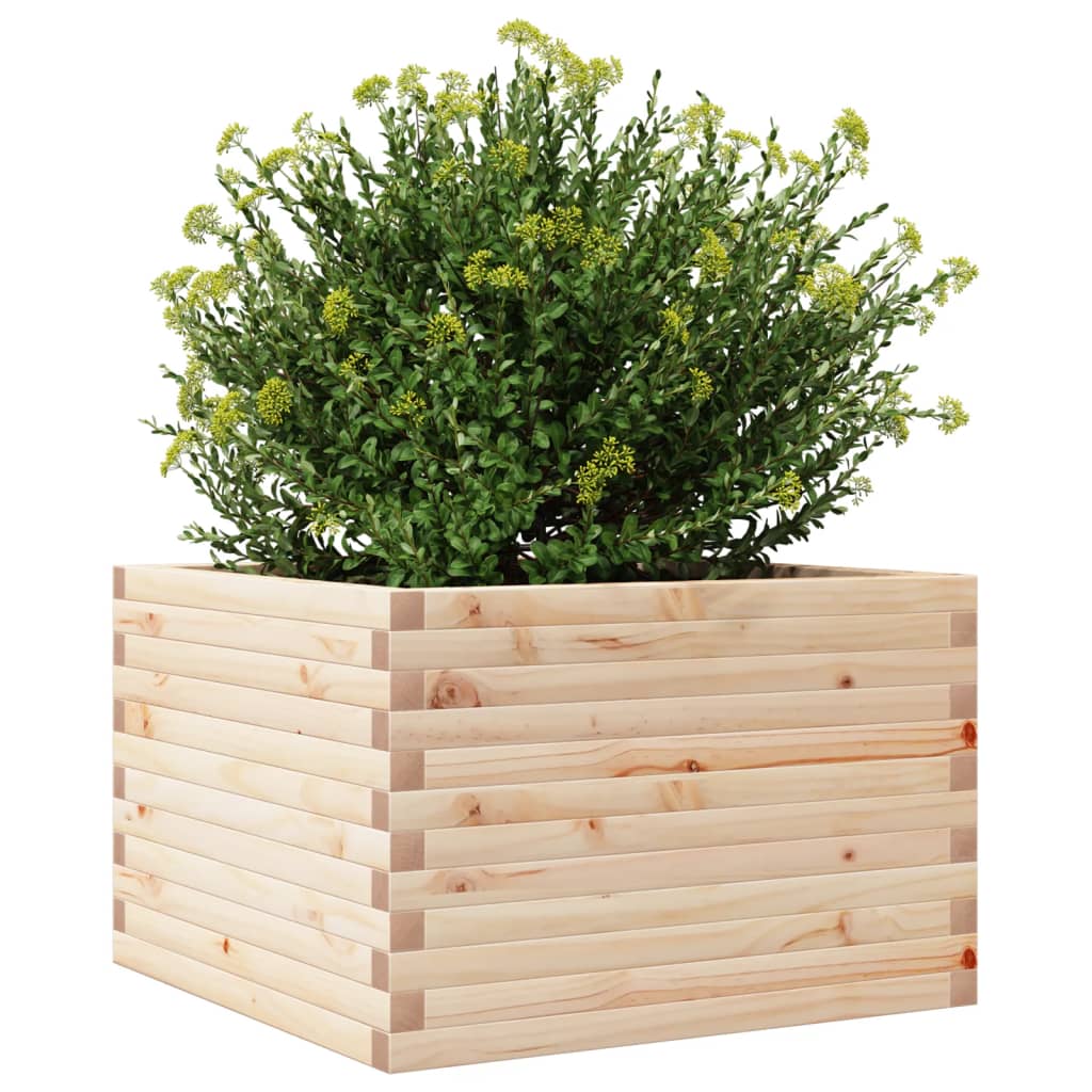 vidaXL Jardinieră de grădină, 70x70x45,5 cm, lemn masiv de pin vidaXL Jardinieră de grădină, 70x70x45,5 cm, lemn masiv de pin