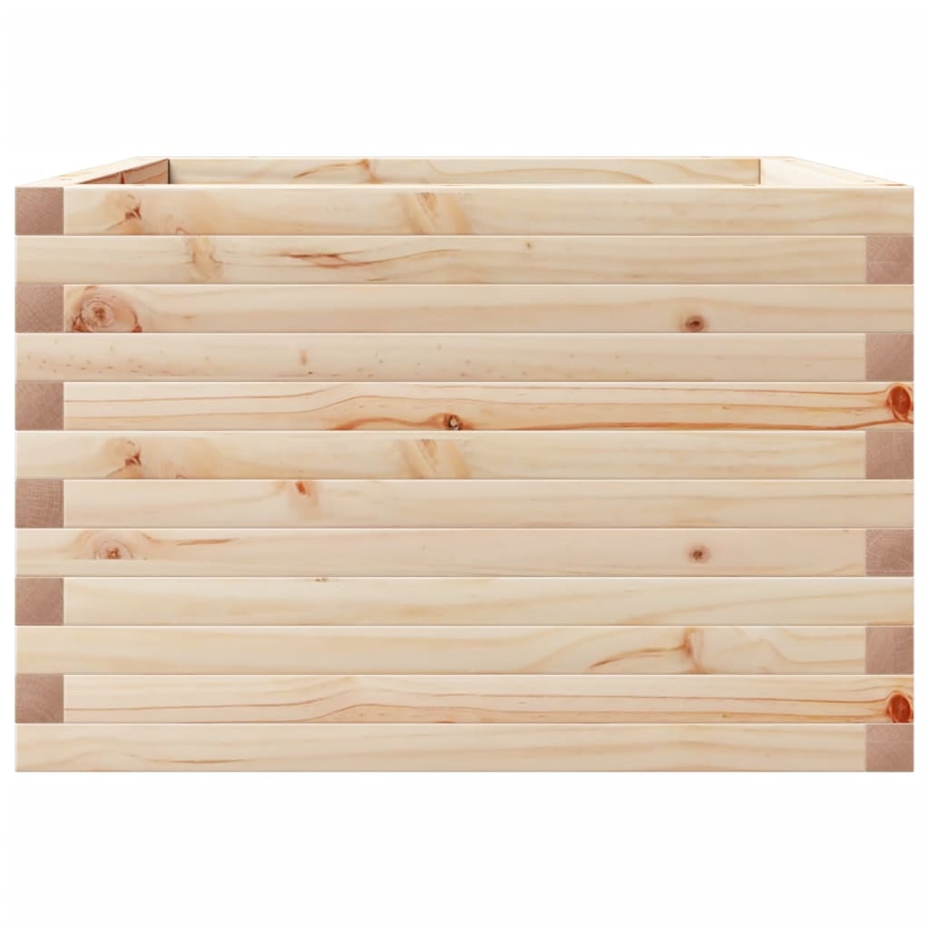 vidaXL Jardinieră de grădină, 70x70x45,5 cm, lemn masiv de pin vidaXL Jardinieră de grădină, 70x70x45,5 cm, lemn masiv de pin