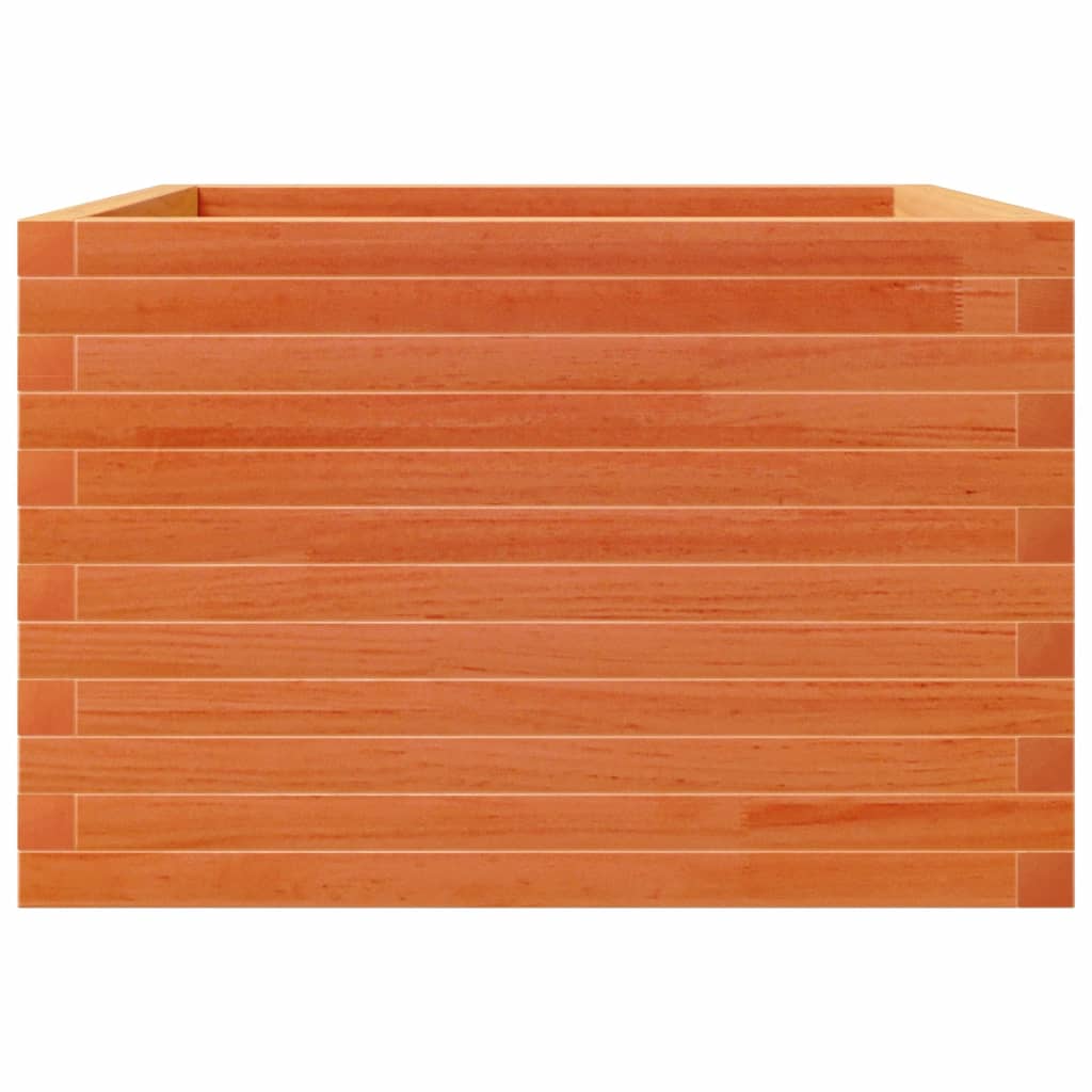vidaXL Jardinieră grădină, maro ceruit, 70x70x45,5 cm, lemn masiv pin vidaXL Jardinieră grădină, maro ceruit, 70x70x45,5 cm, lemn masiv pin