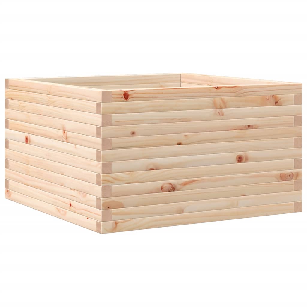 vidaXL Jardinieră de grădină, 80x80x45,5 cm, lemn masiv de pin vidaXL Jardinieră de grădină, 80x80x45,5 cm, lemn masiv de pin