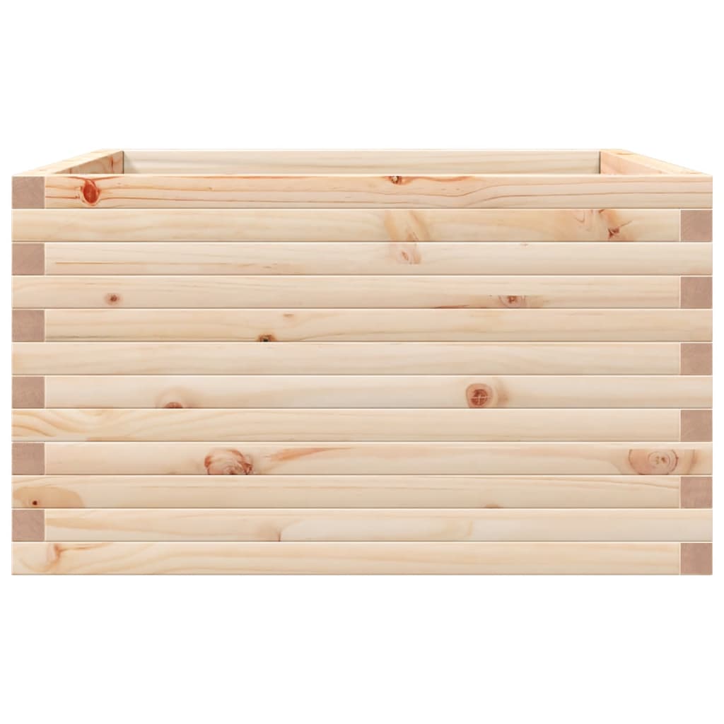 vidaXL Jardinieră de grădină, 80x80x45,5 cm, lemn masiv de pin vidaXL Jardinieră de grădină, 80x80x45,5 cm, lemn masiv de pin