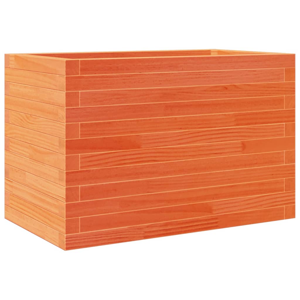 vidaXL Jardinieră grădină, maro ceruit, 70x40x45,5 cm, lemn masiv pin vidaXL Jardinieră grădină, maro ceruit, 70x40x45,5 cm, lemn masiv pin