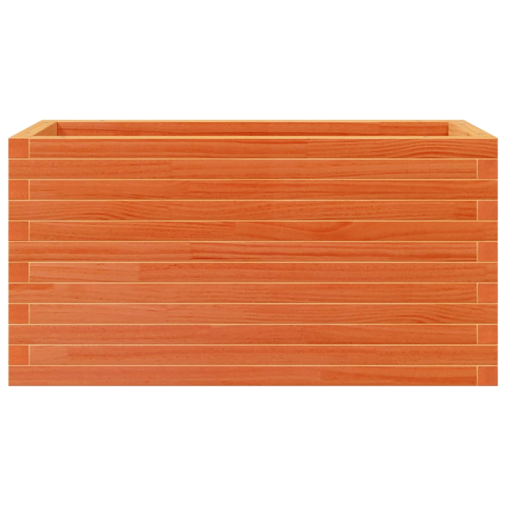 vidaXL Jardinieră grădină, maro ceruit, 90x40x45,5 cm, lemn masiv pin vidaXL Jardinieră grădină, maro ceruit, 90x40x45,5 cm, lemn masiv pin