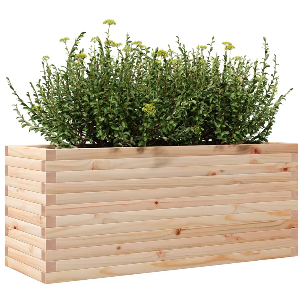 vidaXL Jardinieră de grădină, 110x40x45,5 cm, lemn masiv de pin