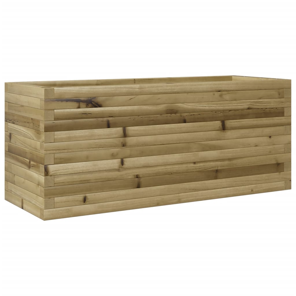 vidaXL Jardinieră de grădină, 110x40x45,5 cm, lemn de pin impregnat