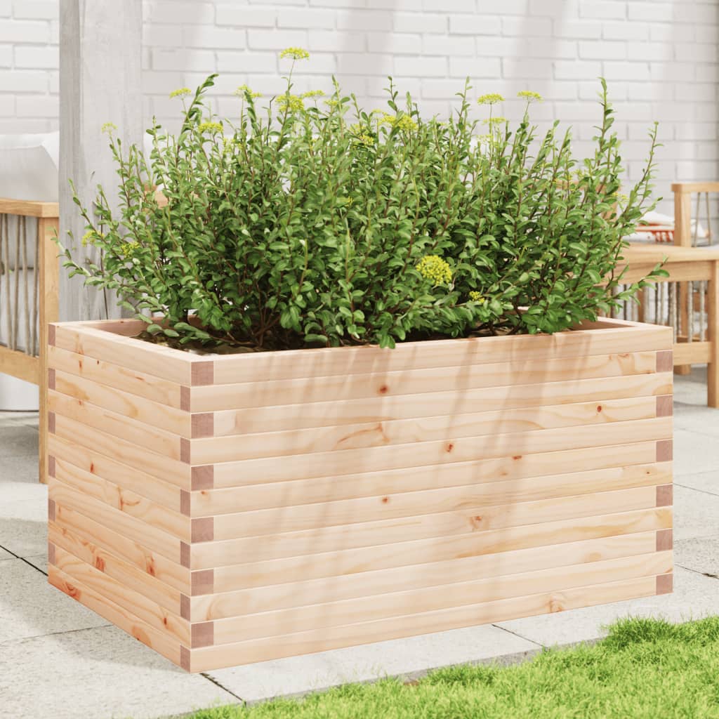 vidaXL Jardinieră de grădină, 90x60x45,5 cm, lemn masiv de pin vidaXL Jardinieră de grădină, 90x60x45,5 cm, lemn masiv de pin