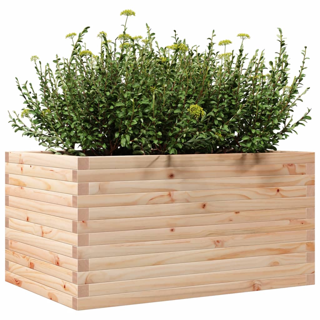 vidaXL Jardinieră de grădină, 90x60x45,5 cm, lemn masiv de pin vidaXL Jardinieră de grădină, 90x60x45,5 cm, lemn masiv de pin
