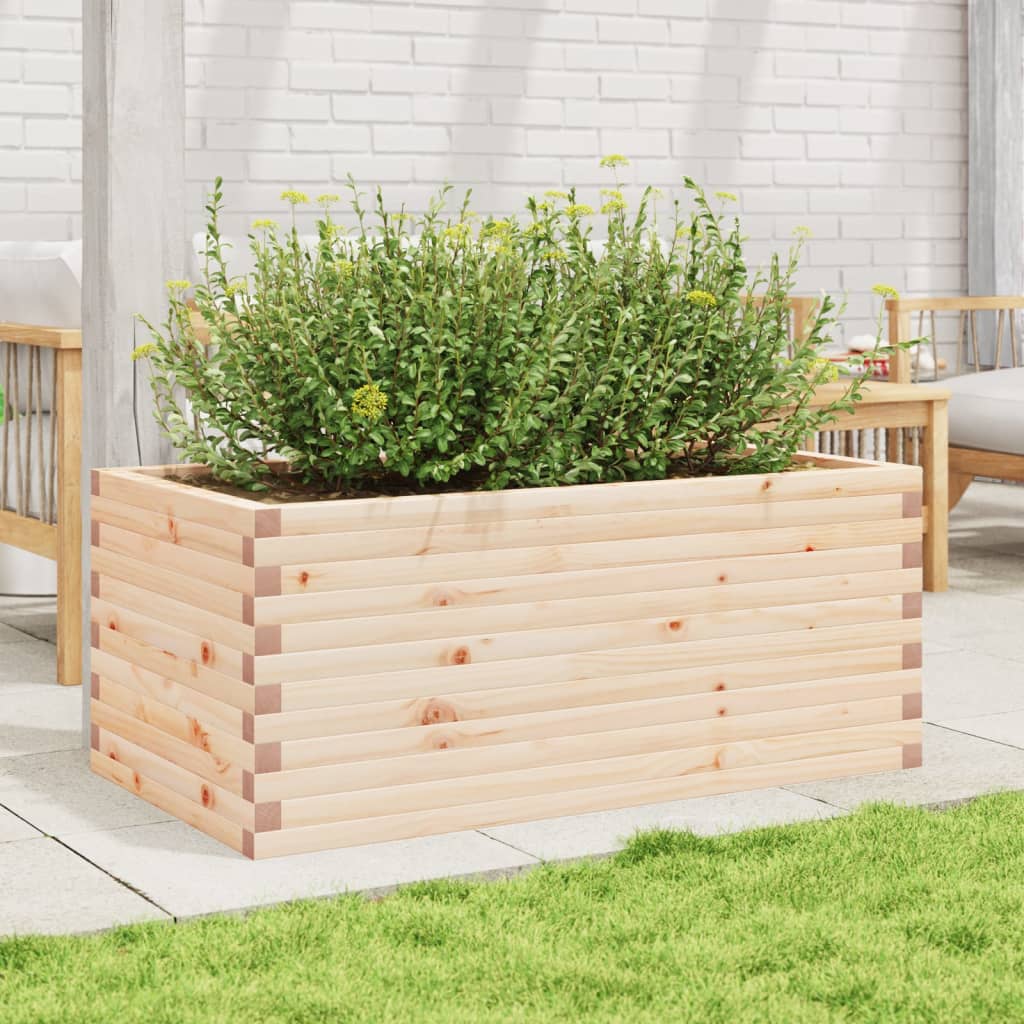 vidaXL Jardinieră de grădină, 110x60x45,5 cm, lemn masiv de pin
