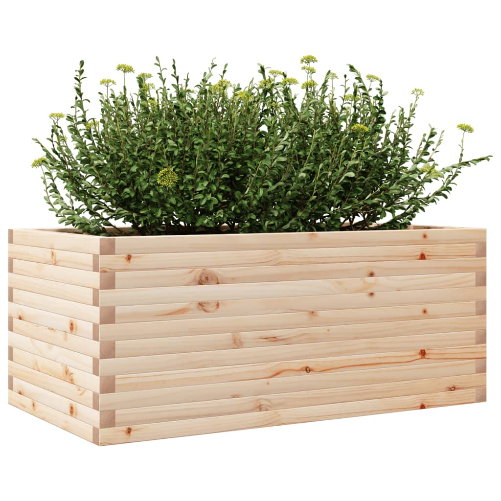 vidaXL Jardinieră de grădină, 110x60x45,5 cm, lemn masiv de pin