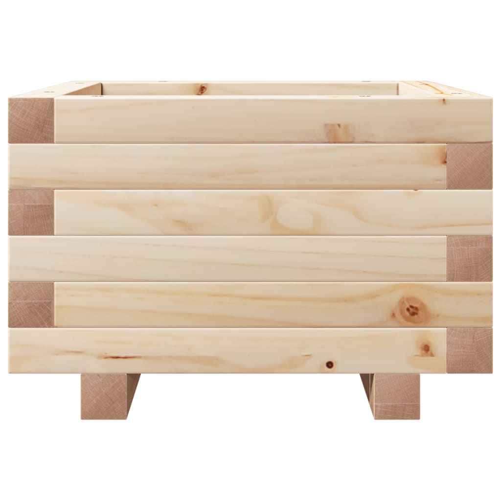 vidaXL Jardinieră de grădină, 40x40x26,5 cm, lemn masiv de pin vidaXL Jardinieră de grădină, 40x40x26,5 cm, lemn masiv de pin