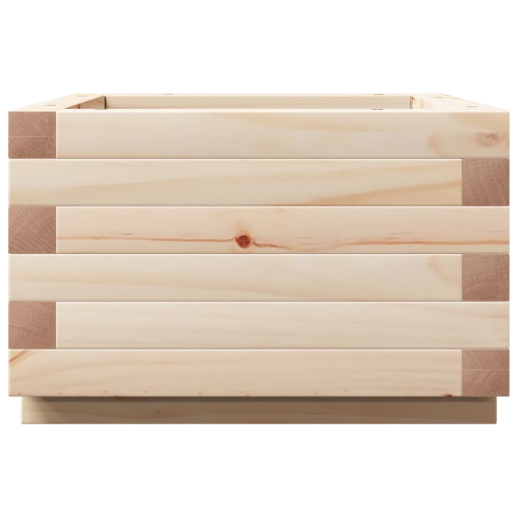 vidaXL Jardinieră de grădină, 40x40x26,5 cm, lemn masiv de pin vidaXL Jardinieră de grădină, 40x40x26,5 cm, lemn masiv de pin