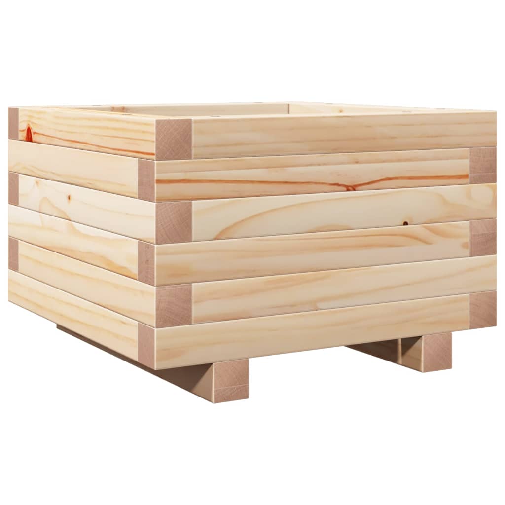 vidaXL Jardinieră de grădină, 40x40x26,5 cm, lemn masiv de pin vidaXL Jardinieră de grădină, 40x40x26,5 cm, lemn masiv de pin