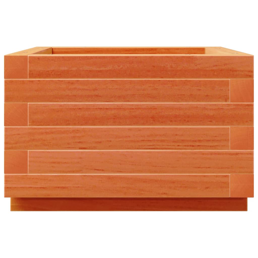vidaXL Jardinieră grădină, maro ceruit, 40x40x26,5 cm, lemn masiv pin vidaXL Jardinieră grădină, maro ceruit, 40x40x26,5 cm, lemn masiv pin