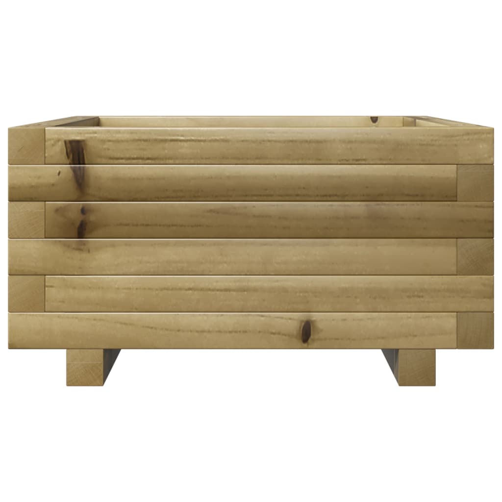 vidaXL Jardinieră de grădină 50x50x26,5 cm lemn de pin impregnat