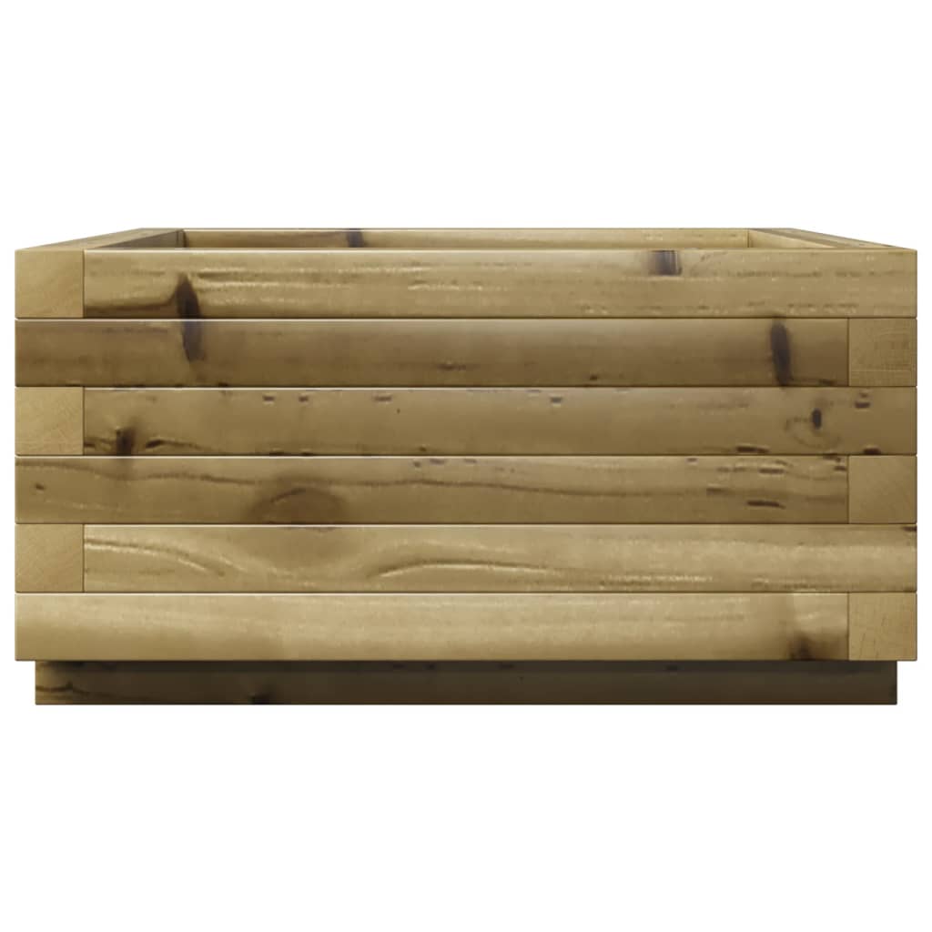 vidaXL Jardinieră de grădină 50x50x26,5 cm lemn de pin impregnat