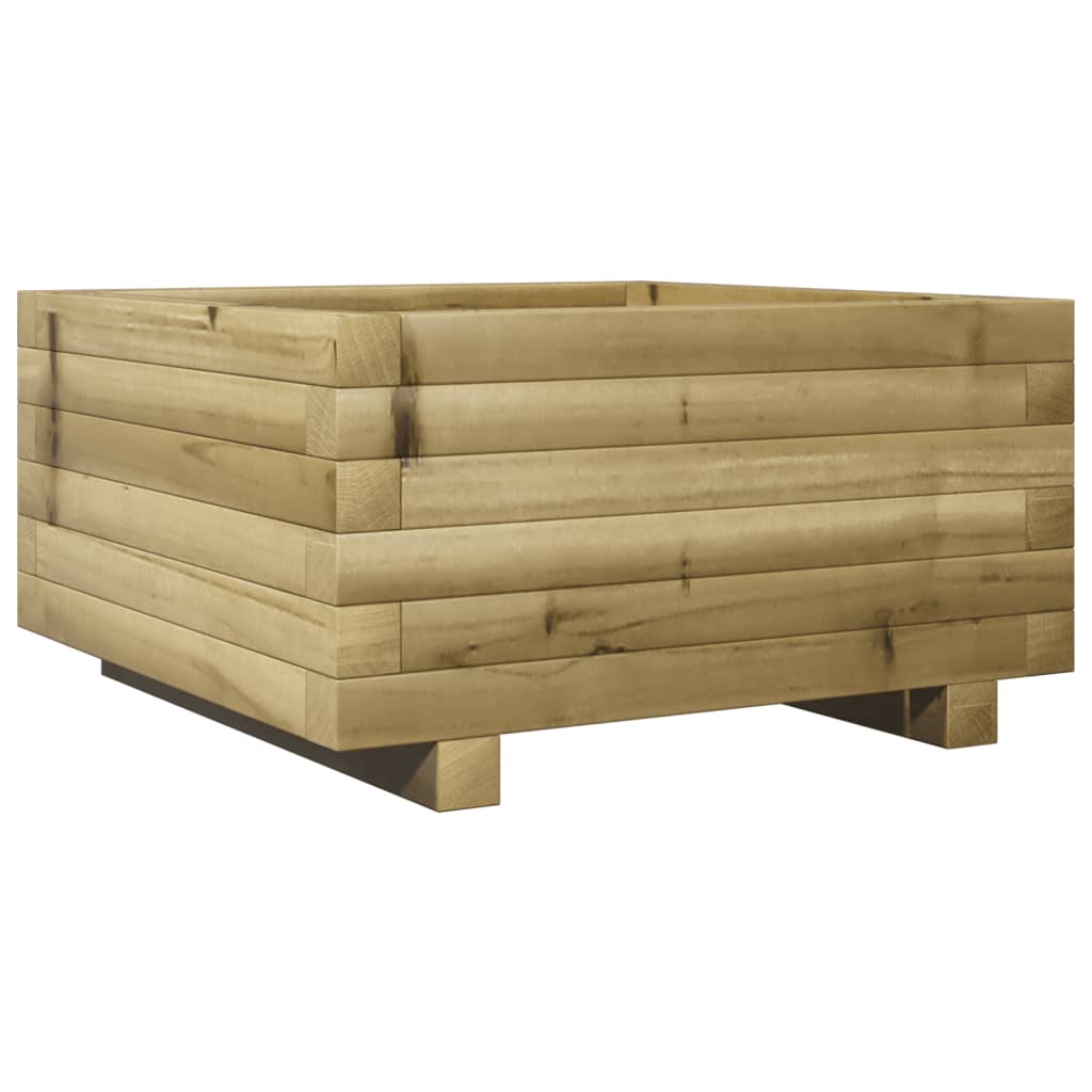 vidaXL Jardinieră de grădină 50x50x26,5 cm lemn de pin impregnat