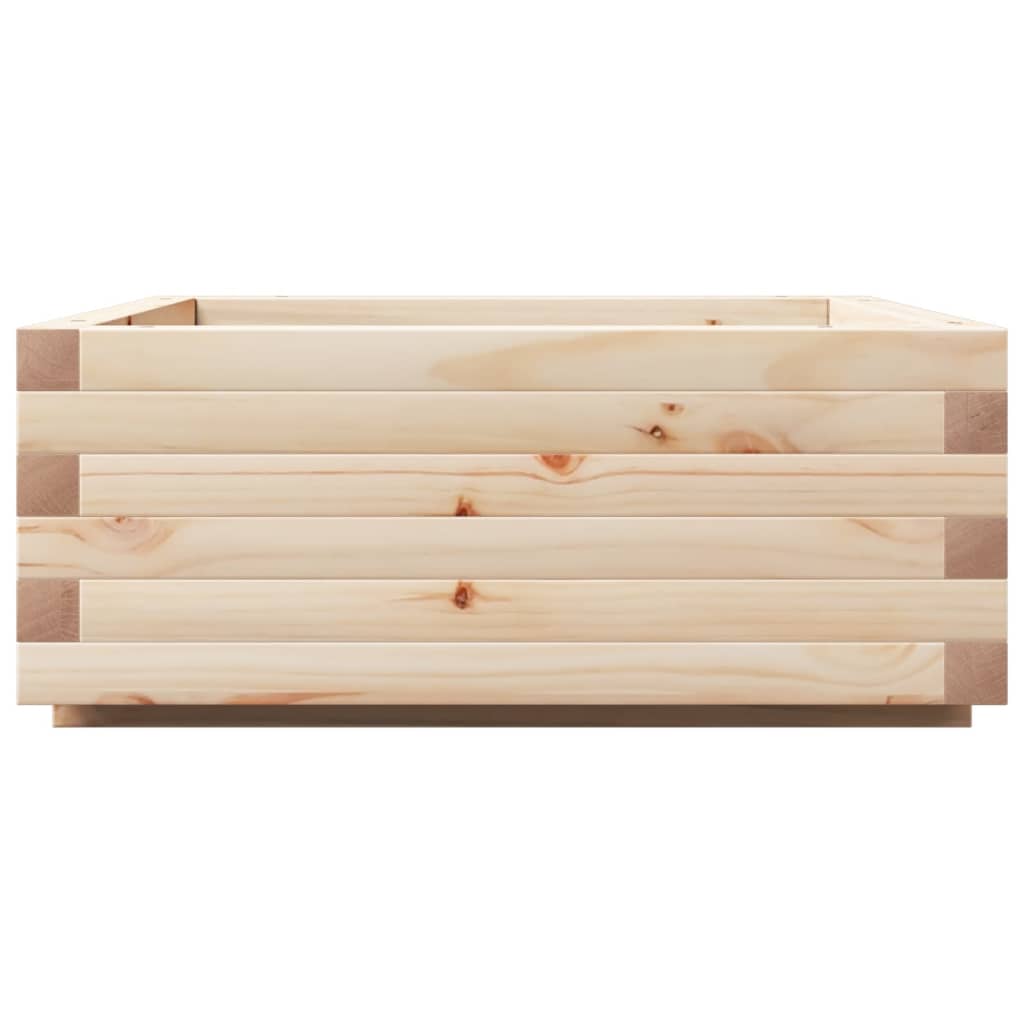 vidaXL Jardinieră de grădină, 60x60x26,5 cm, lemn masiv de pin vidaXL Jardinieră de grădină, 60x60x26,5 cm, lemn masiv de pin