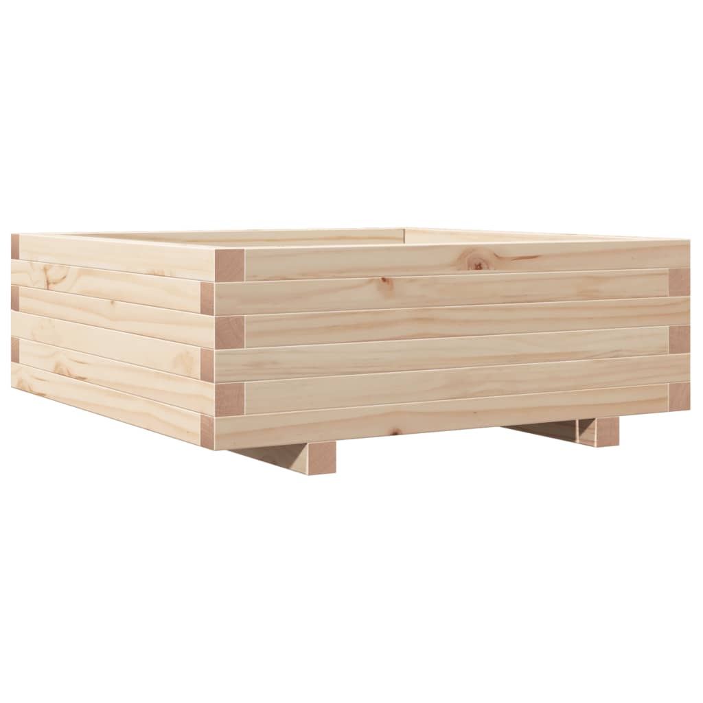 vidaXL Jardinieră de grădină, 70x70x26,5 cm, lemn masiv de pin vidaXL Jardinieră de grădină, 70x70x26,5 cm, lemn masiv de pin