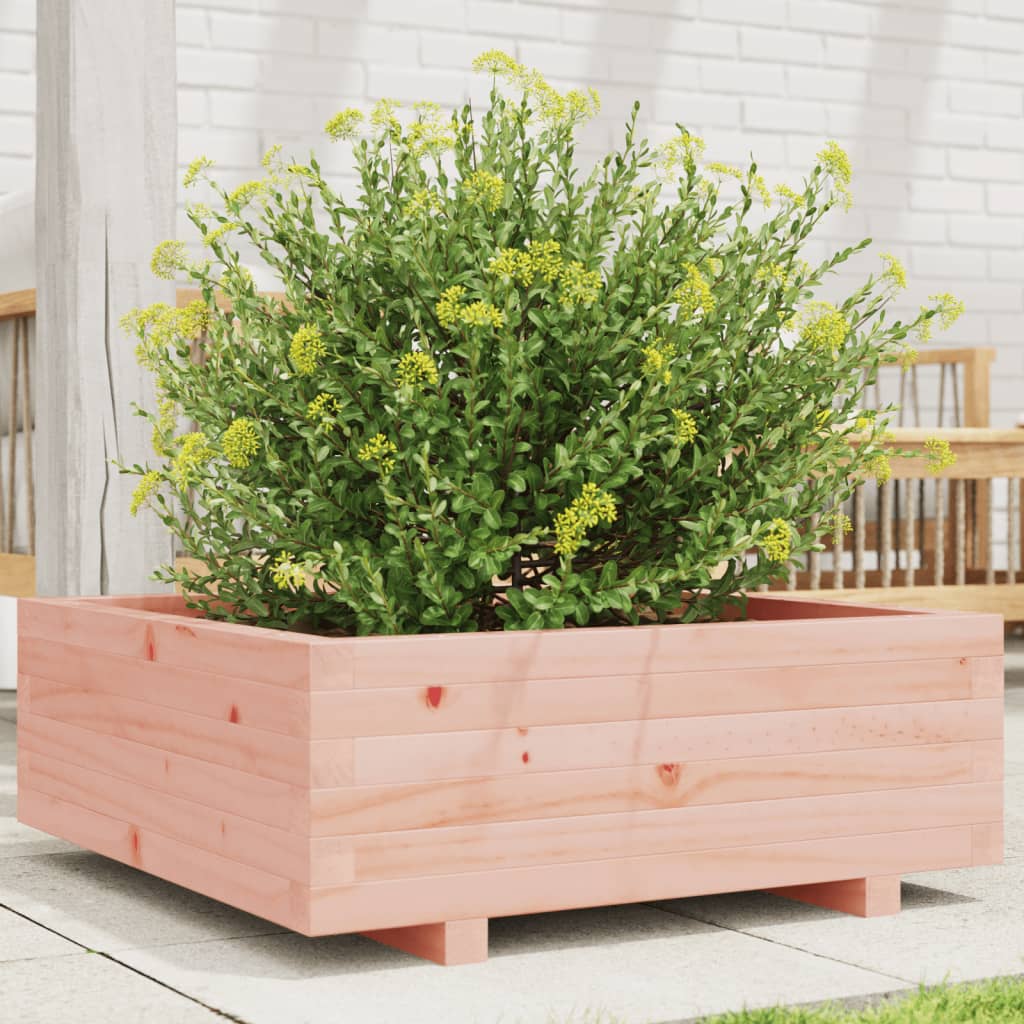 vidaXL Jardinieră de grădină, 70x70x26,5 cm, lemn masiv Douglas vidaXL Jardinieră de grădină, 70x70x26,5 cm, lemn masiv Douglas