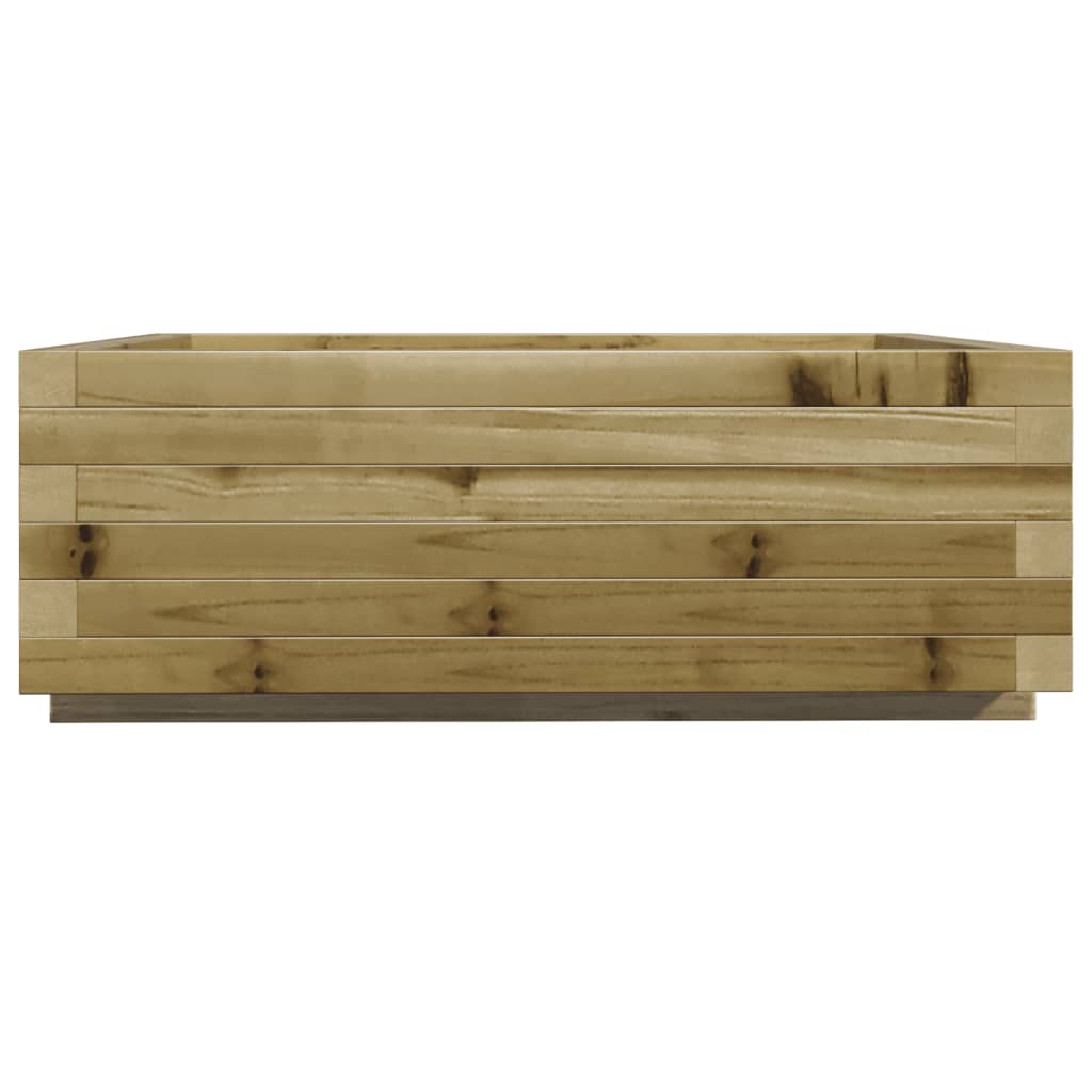vidaXL Jardinieră de grădină, 70x70x26,5 cm, lemn de pin impregnat vidaXL Jardinieră de grădină, 70x70x26,5 cm, lemn de pin impregnat