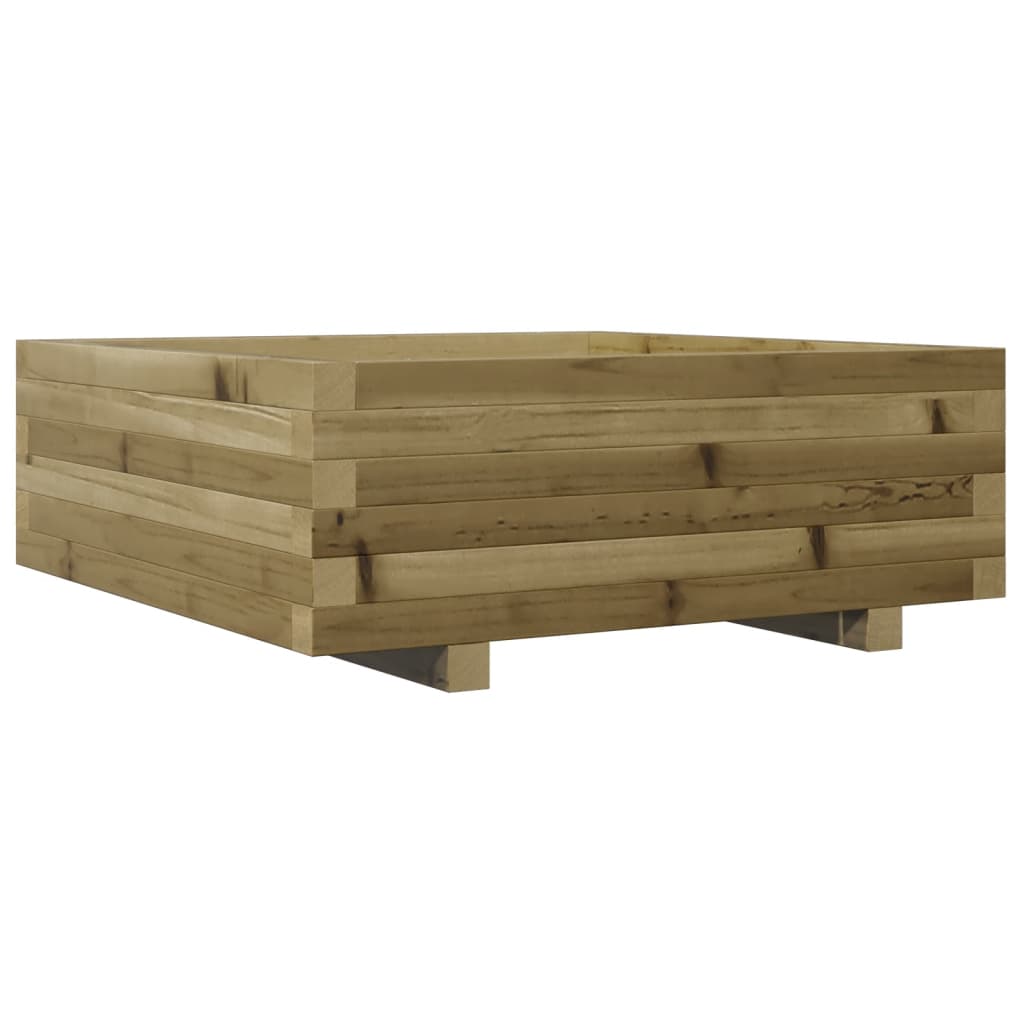 vidaXL Jardinieră de grădină, 70x70x26,5 cm, lemn de pin impregnat vidaXL Jardinieră de grădină, 70x70x26,5 cm, lemn de pin impregnat