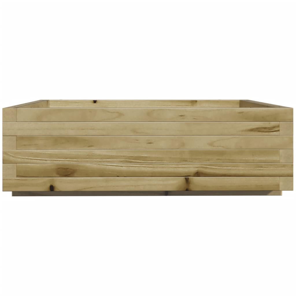 vidaXL Jardinieră de grădină, 80x80x26,5 cm, lemn de pin impregnat vidaXL Jardinieră de grădină, 80x80x26,5 cm, lemn de pin impregnat