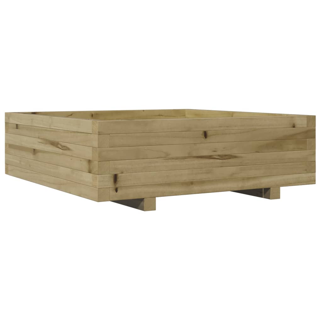 vidaXL Jardinieră de grădină, 80x80x26,5 cm, lemn de pin impregnat vidaXL Jardinieră de grădină, 80x80x26,5 cm, lemn de pin impregnat