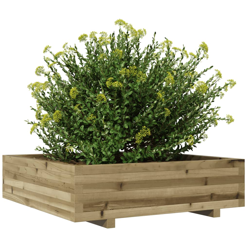 vidaXL Jardinieră de grădină, 90x90x26,5 cm, lemn de pin impregnat vidaXL Jardinieră de grădină, 90x90x26,5 cm, lemn de pin impregnat