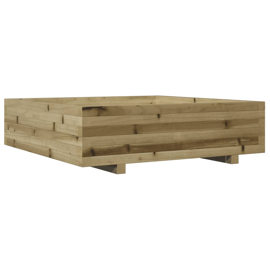 vidaXL Jardinieră de grădină, 90x90x26,5 cm, lemn de pin impregnat vidaXL Jardinieră de grădină, 90x90x26,5 cm, lemn de pin impregnat