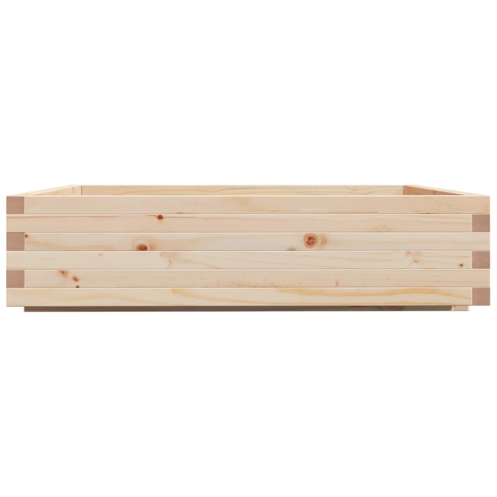 vidaXL Jardinieră de grădină, 100x100x26,5 cm, lemn masiv de pin vidaXL Jardinieră de grădină, 100x100x26,5 cm, lemn masiv de pin