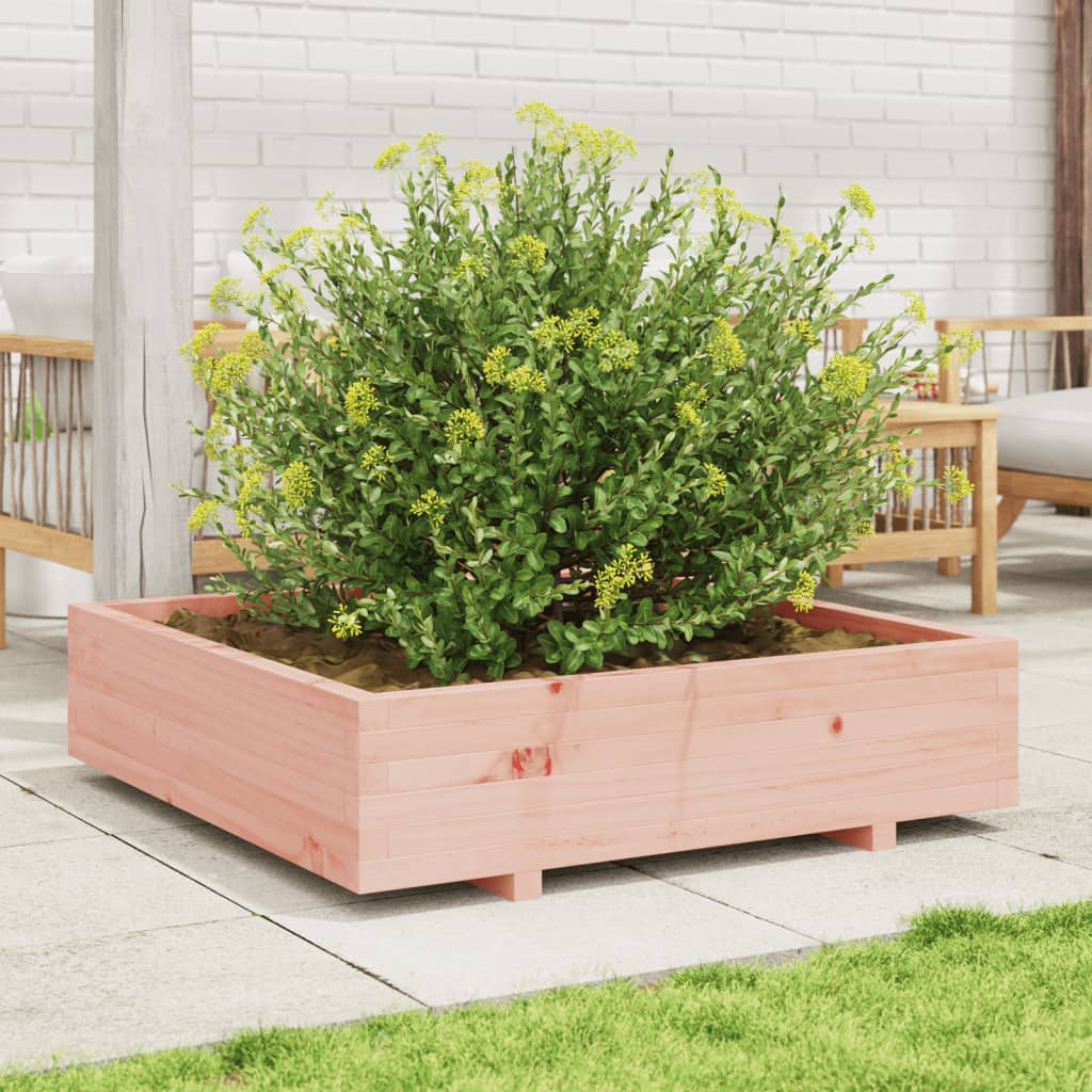 vidaXL Jardinieră de grădină, 100x100x26,5 cm, lemn masiv Douglas vidaXL Jardinieră de grădină, 100x100x26,5 cm, lemn masiv Douglas