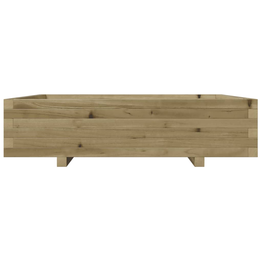 vidaXL Jardinieră de grădină, 100x100x26,5 cm, lemn de pin impregnat vidaXL Jardinieră de grădină, 100x100x26,5 cm, lemn de pin impregnat