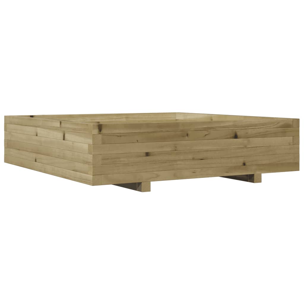 vidaXL Jardinieră de grădină, 100x100x26,5 cm, lemn de pin impregnat vidaXL Jardinieră de grădină, 100x100x26,5 cm, lemn de pin impregnat