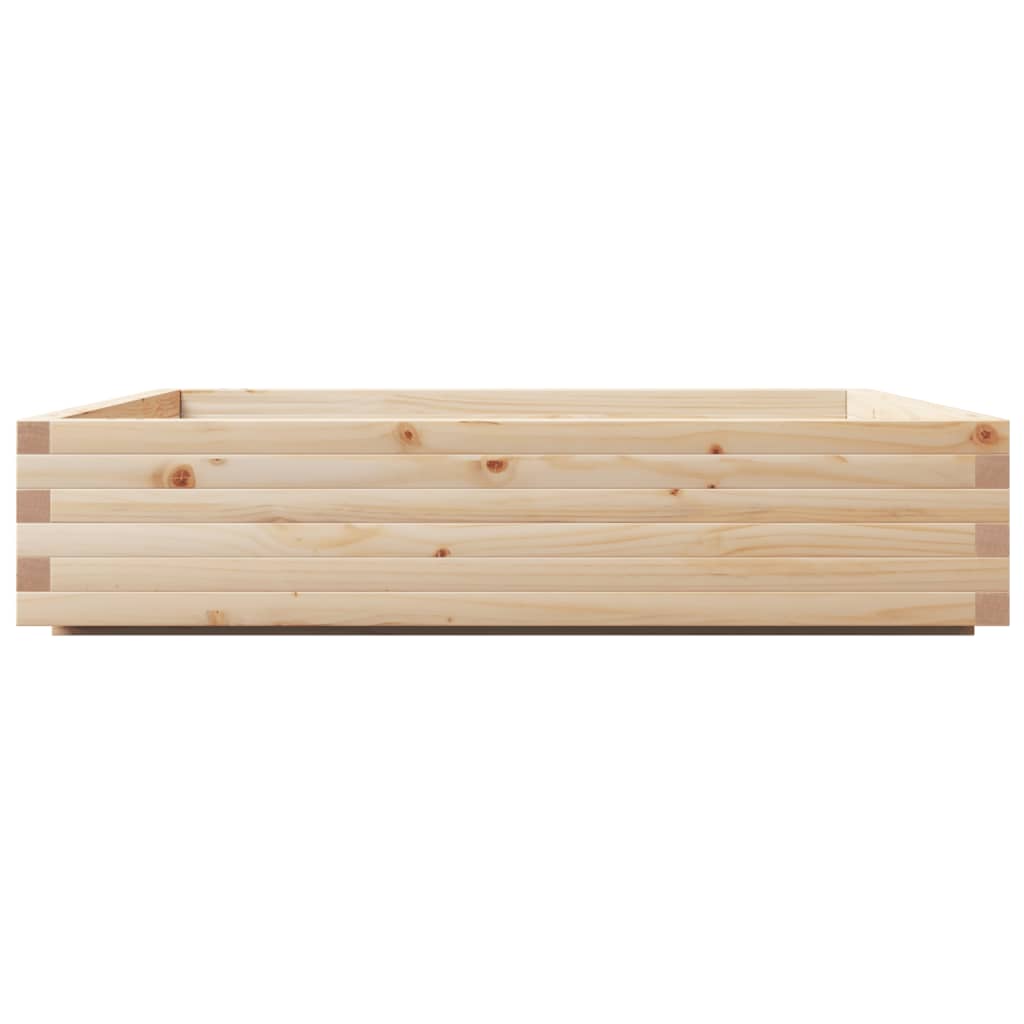 vidaXL Jardinieră de grădină, 110x110x26,5 cm, lemn masiv de pin