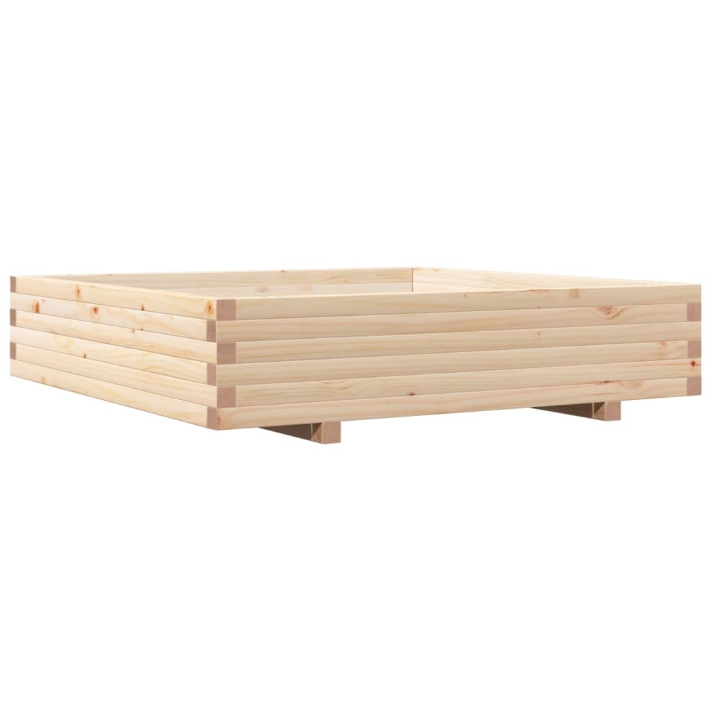 vidaXL Jardinieră de grădină, 110x110x26,5 cm, lemn masiv de pin