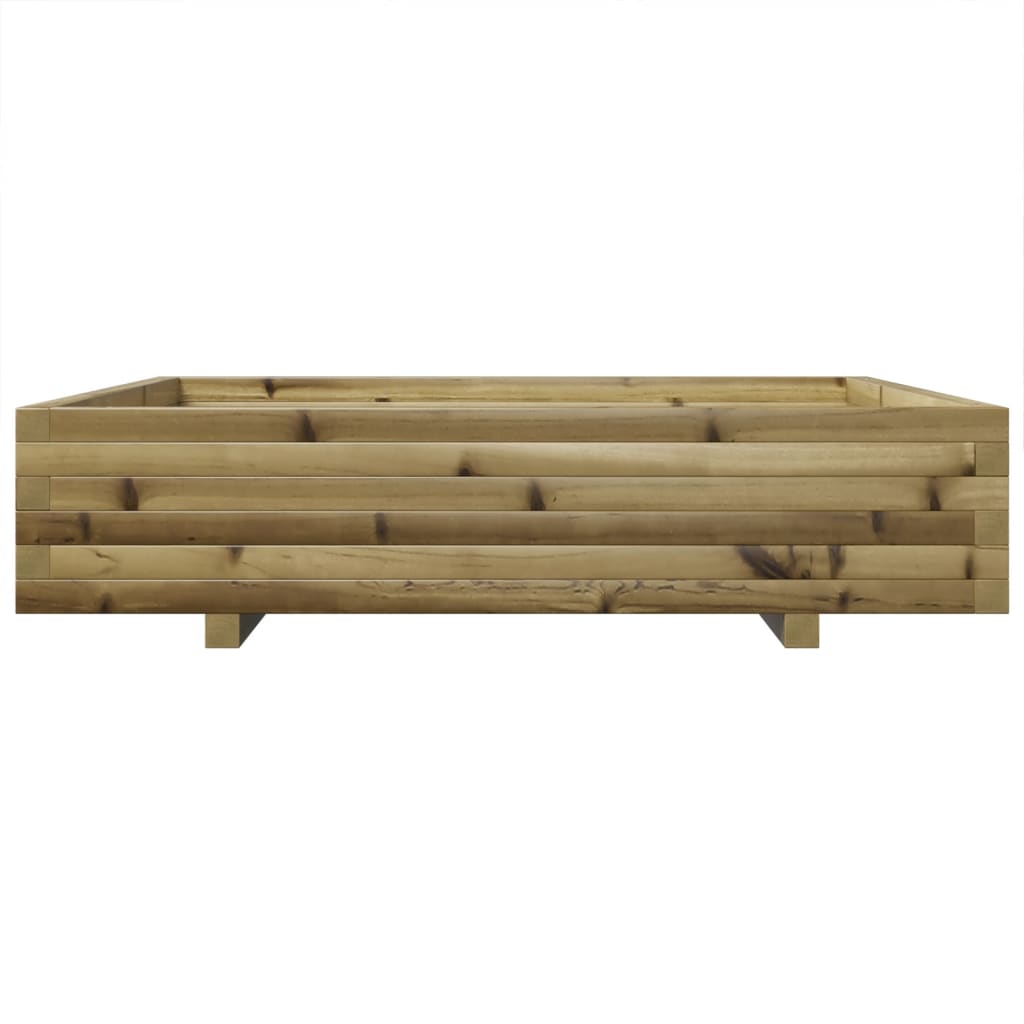vidaXL Jardinieră de grădină, 110x110x26,5 cm, lemn de pin impregnat