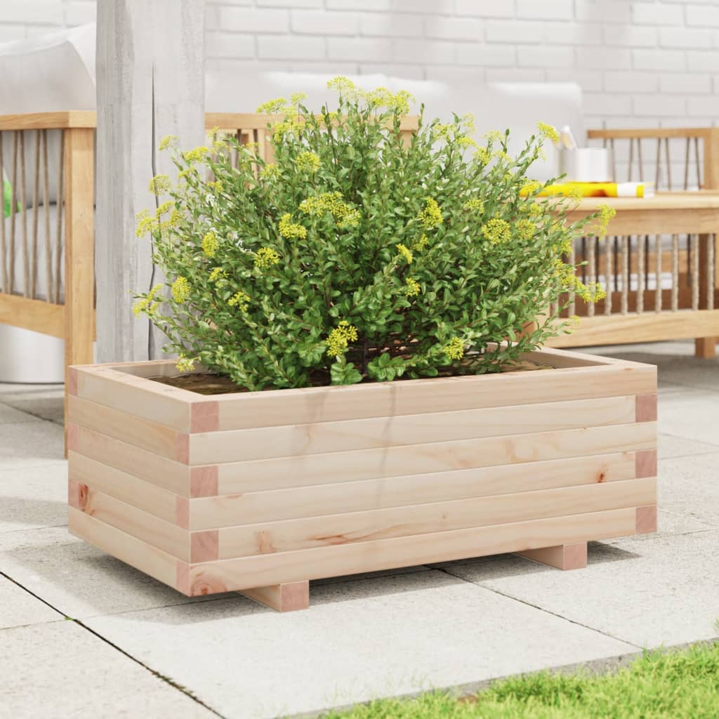 vidaXL Jardinieră de grădină, 70x40x26,5 cm, lemn masiv de pin vidaXL Jardinieră de grădină, 70x40x26,5 cm, lemn masiv de pin