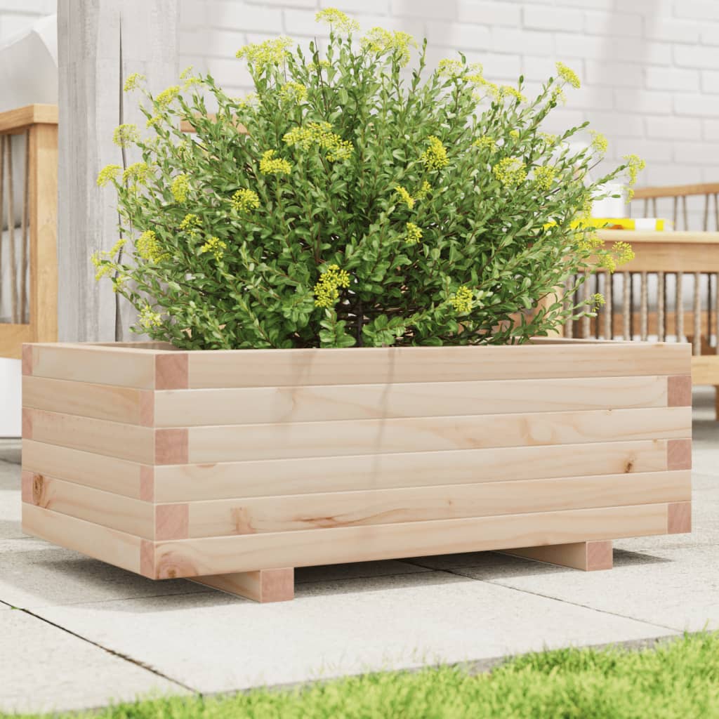 vidaXL Jardinieră de grădină, 70x40x26,5 cm, lemn masiv de pin vidaXL Jardinieră de grădină, 70x40x26,5 cm, lemn masiv de pin