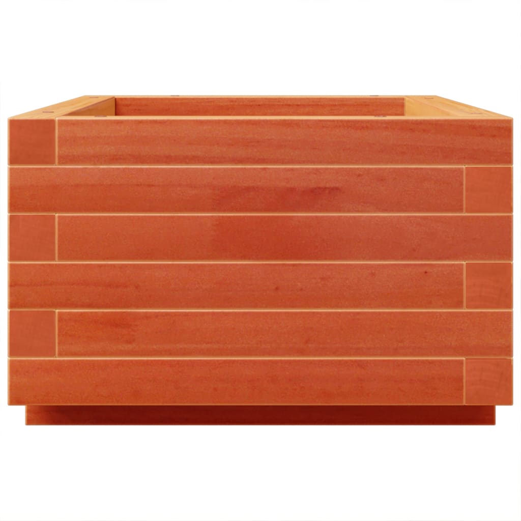 vidaXL Jardinieră grădină, maro ceruit, 70x40x26,5 cm, lemn masiv pin vidaXL Jardinieră grădină, maro ceruit, 70x40x26,5 cm, lemn masiv pin