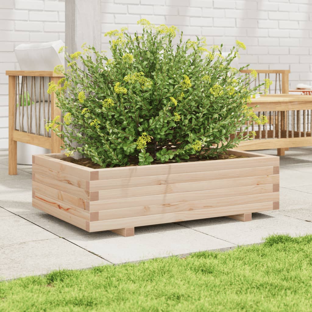 vidaXL Jardinieră de grădină, 90x60x26,5 cm, lemn masiv de pin vidaXL Jardinieră de grădină, 90x60x26,5 cm, lemn masiv de pin