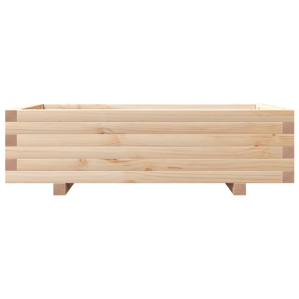 vidaXL Jardinieră de grădină, 90x60x26,5 cm, lemn masiv de pin vidaXL Jardinieră de grădină, 90x60x26,5 cm, lemn masiv de pin