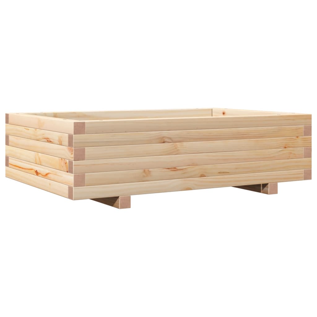 vidaXL Jardinieră de grădină, 90x60x26,5 cm, lemn masiv de pin vidaXL Jardinieră de grădină, 90x60x26,5 cm, lemn masiv de pin