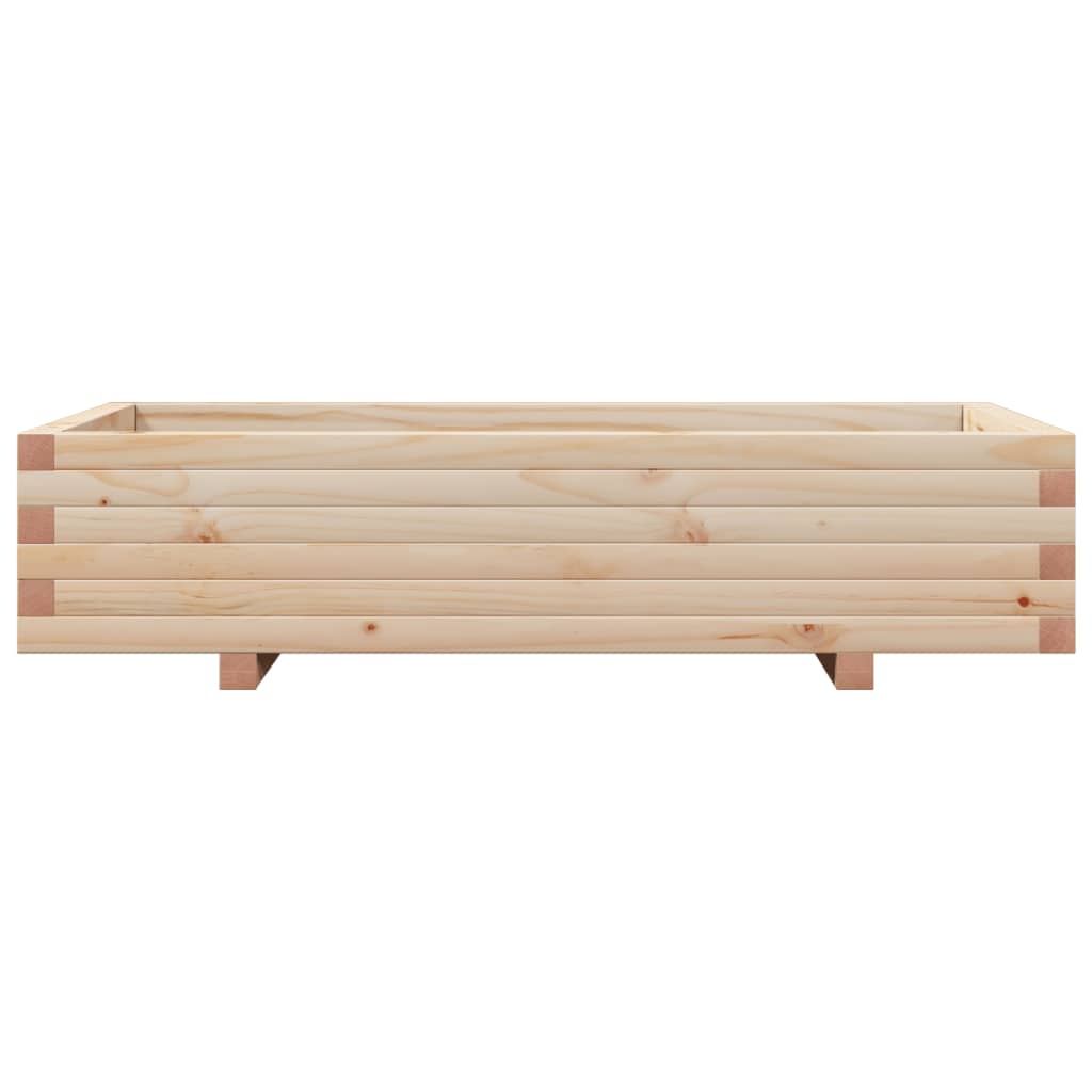 vidaXL Jardinieră de grădină, 110x60x26,5 cm, lemn masiv de pin