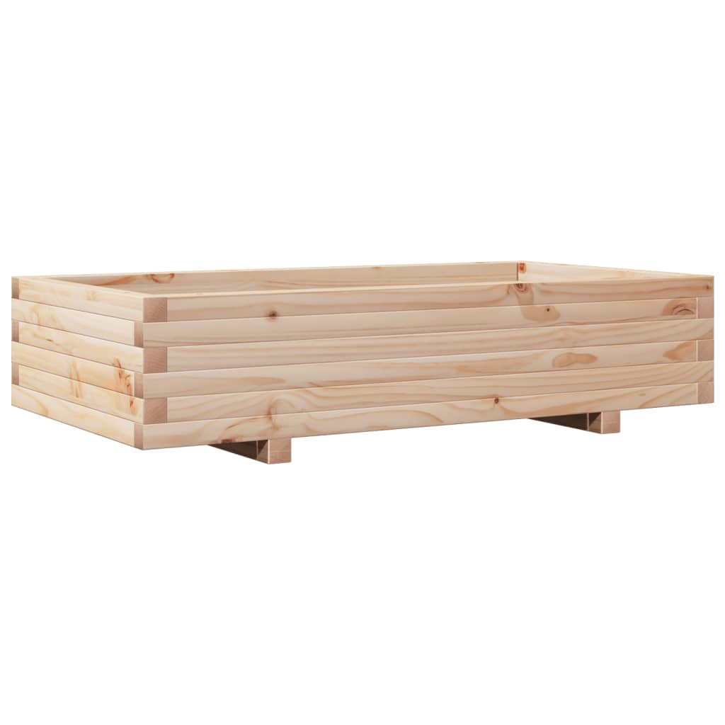 vidaXL Jardinieră de grădină, 110x60x26,5 cm, lemn masiv de pin