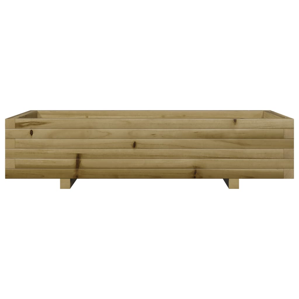 vidaXL Jardinieră de grădină, 110x60x26,5 cm, lemn de pin impregnat