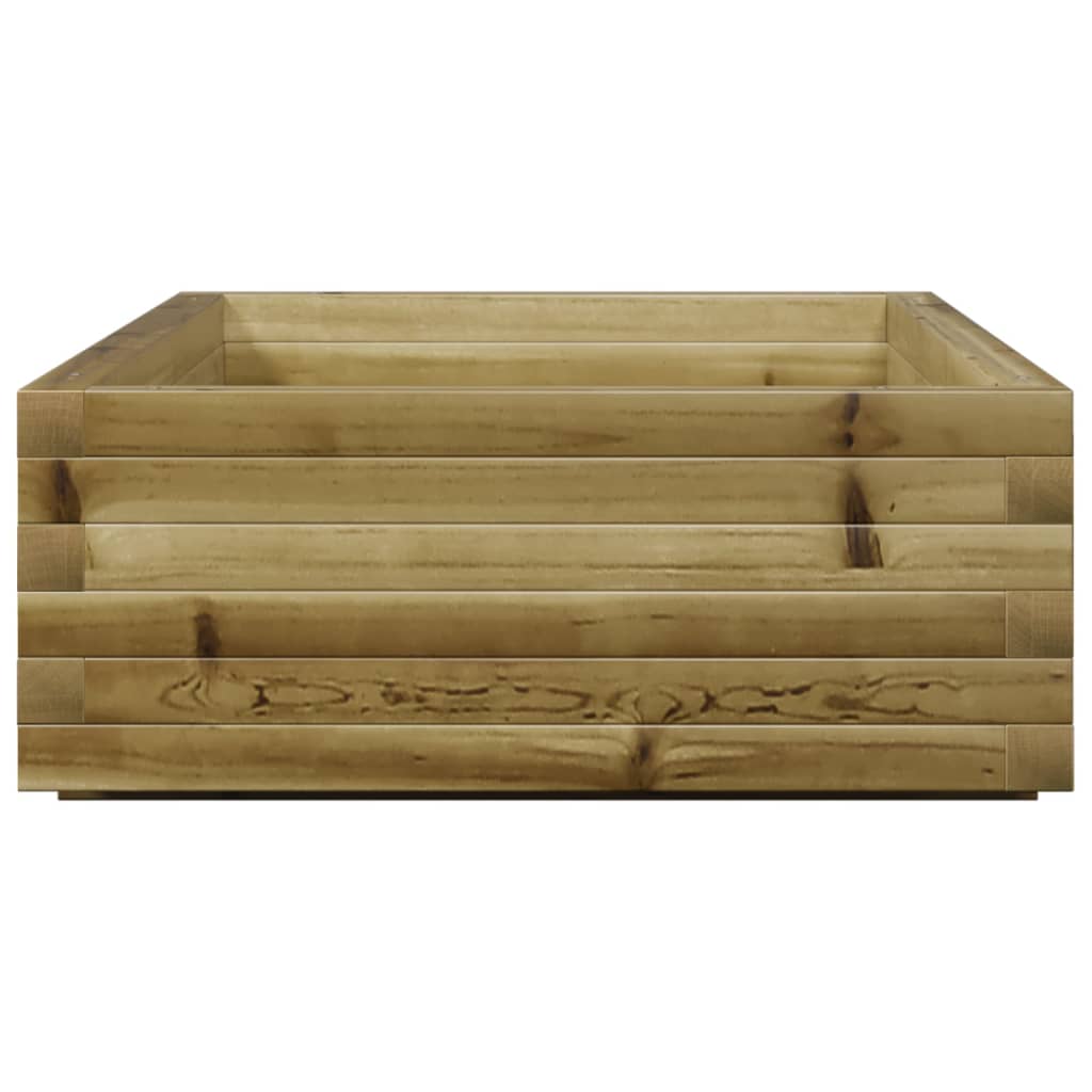 vidaXL Jardinieră de grădină, 110x60x26,5 cm, lemn de pin impregnat