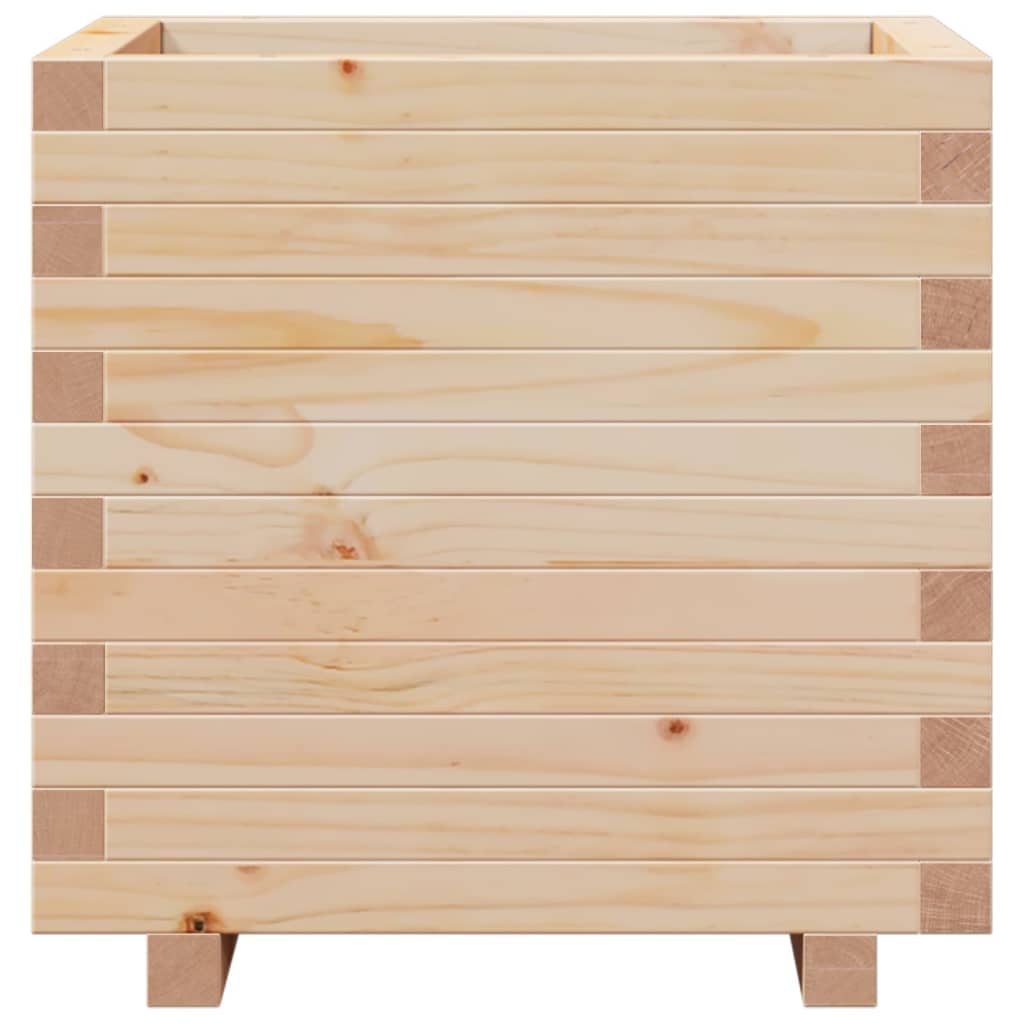 vidaXL Jardinieră de grădină, 50x50x49,5 cm, lemn masiv de pin vidaXL Jardinieră de grădină, 50x50x49,5 cm, lemn masiv de pin