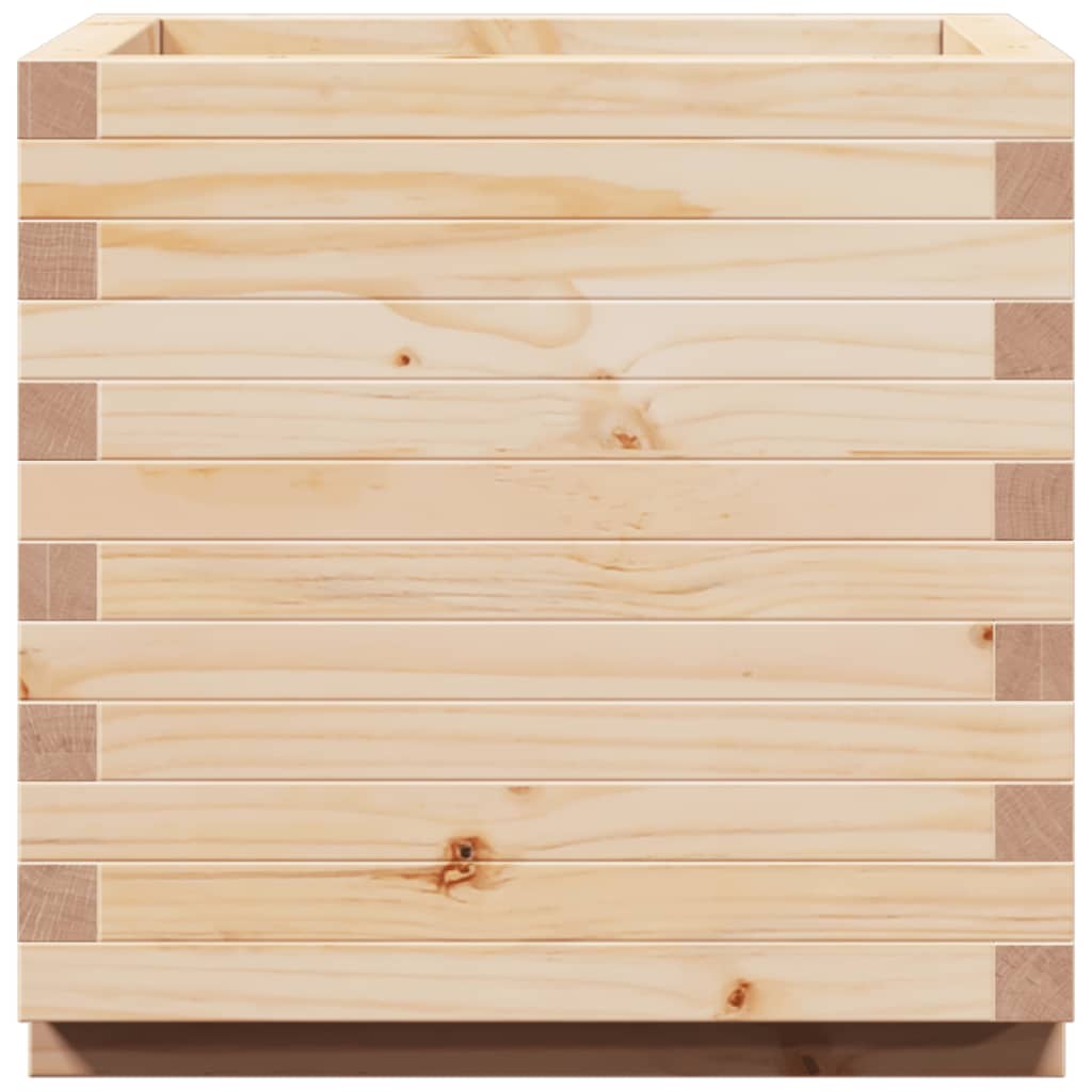 vidaXL Jardinieră de grădină, 50x50x49,5 cm, lemn masiv de pin vidaXL Jardinieră de grădină, 50x50x49,5 cm, lemn masiv de pin