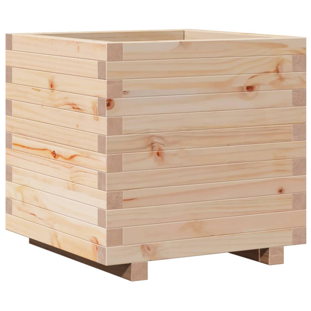 vidaXL Jardinieră de grădină, 50x50x49,5 cm, lemn masiv de pin vidaXL Jardinieră de grădină, 50x50x49,5 cm, lemn masiv de pin